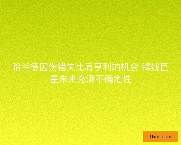 哈兰德因伤错失比肩亨利的机会 锋线巨星未来充满不确定性